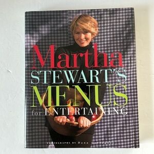 Vintage Martha Stewart’s Menus for Entertaining 1994 First Edition Hardcover